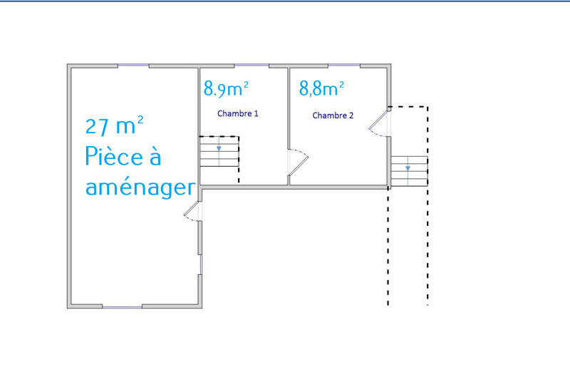Maison - 47 m² - 3 pièces