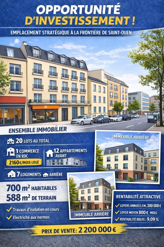 Immeuble - 700 m²