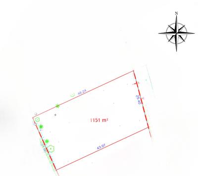 Terrain - 1 200 m²