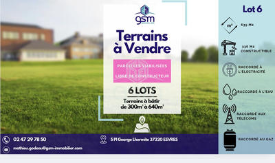 Terrain - 639 m²
