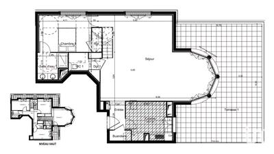 Duplex - 151 m² - 6 pièces