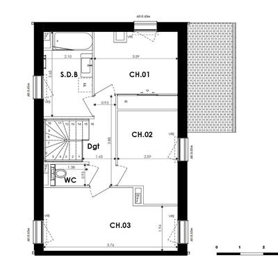 Maison - 92 m² - 4 pièces