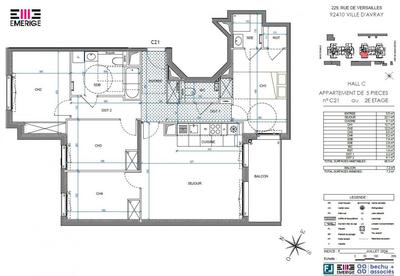 Appartement - 95 m² - 5 pièces