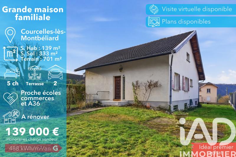 Maison - 139 m² - 7 pièces