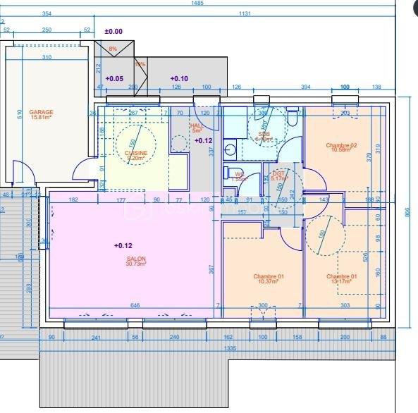 Maison - 128 m² - 5 pièces