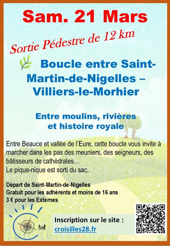 Randonnée pédestre - Boucle entre Saint-Martin-de-Nigelles et Villiers-le-Morhier