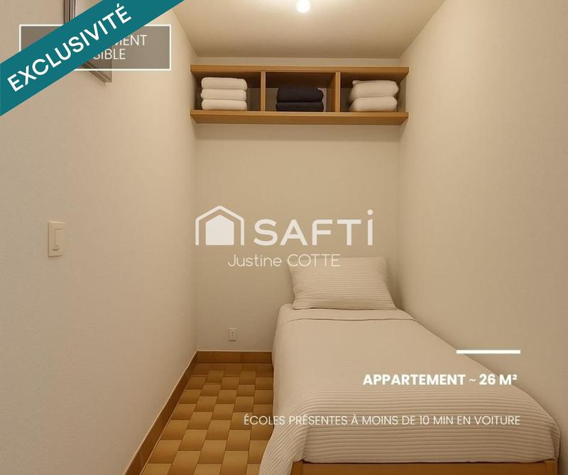 Appartement - 26 m² - 2 pièces