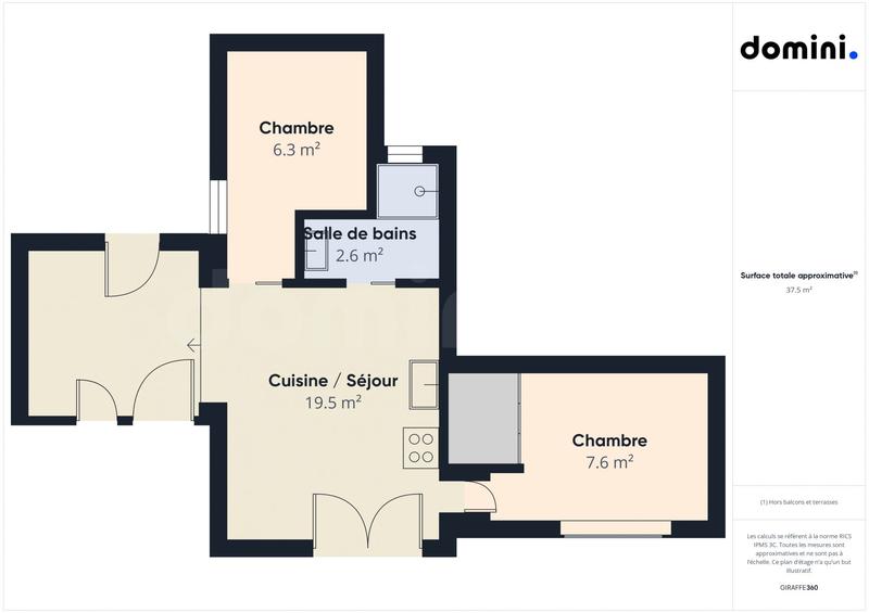 Maison - 60 m² - 4 pièces