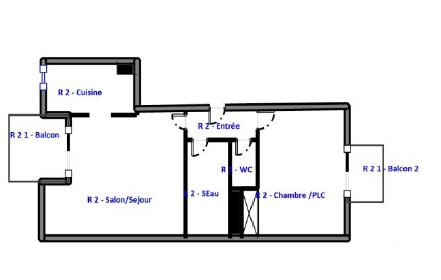 Appartement - 36 m² - 2 pièces