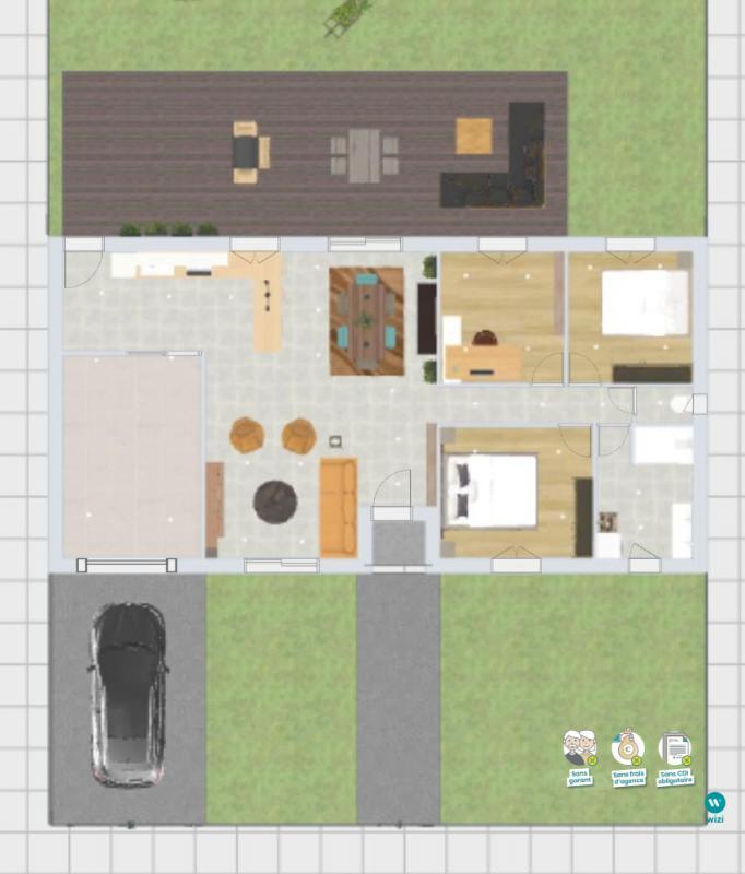 Maison - 90 m² - 4 pièces