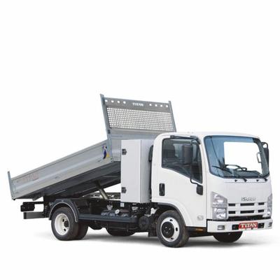 Isuzu M27 Serie Bleu F 2750 Benne Basculante et Coffre Hauteur Cabine