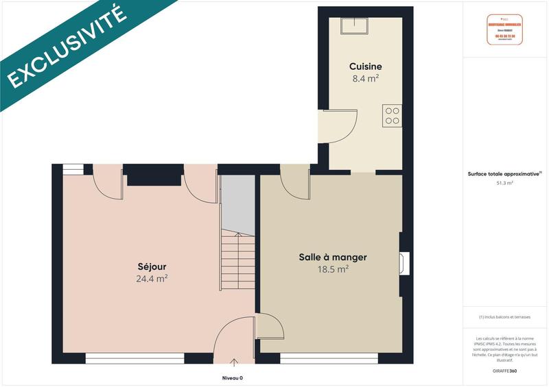 Maison de village - 131 m² - 6 pièces