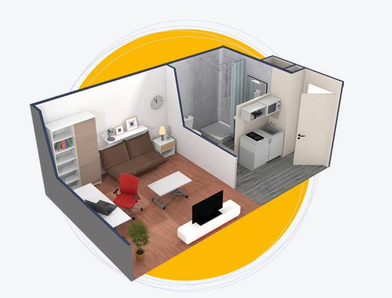 Appartement - 20 m² - 1 pièce