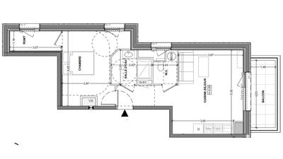 Appartement - 48 m² - 2 pièces