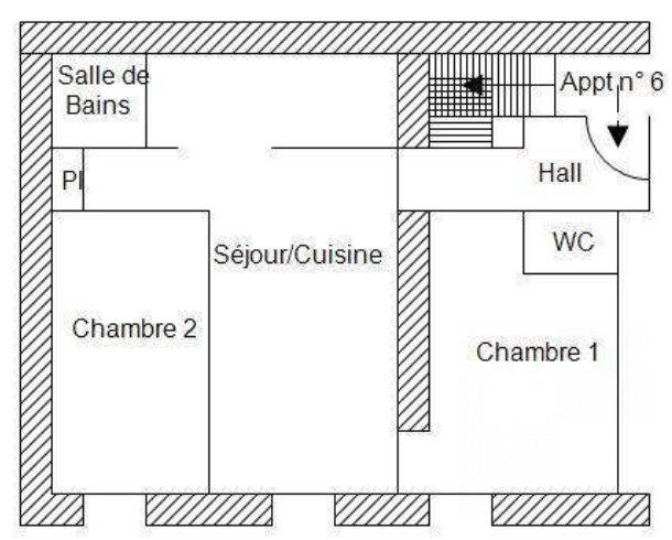 Appartement - 53 m² - 3 pièces