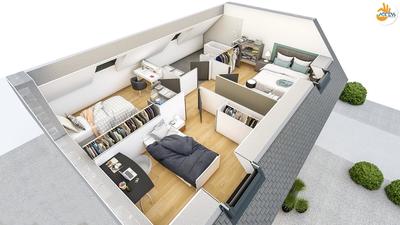 Maison - 93 m² - 6 pièces