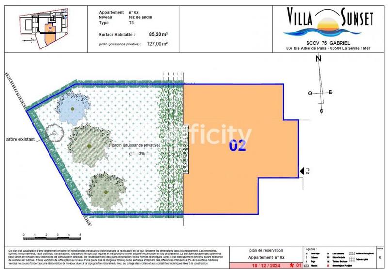 Appartement - 85 m² - 3 pièces