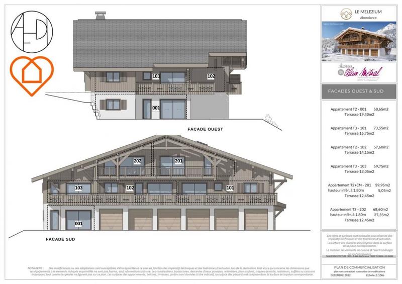 Appartement - 69 m² - 3 pièces