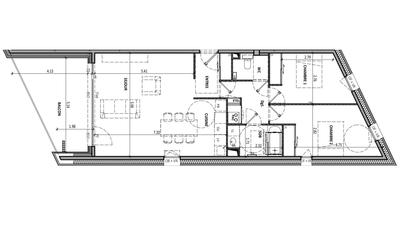 Appartement - 78 m² - 3 pièces