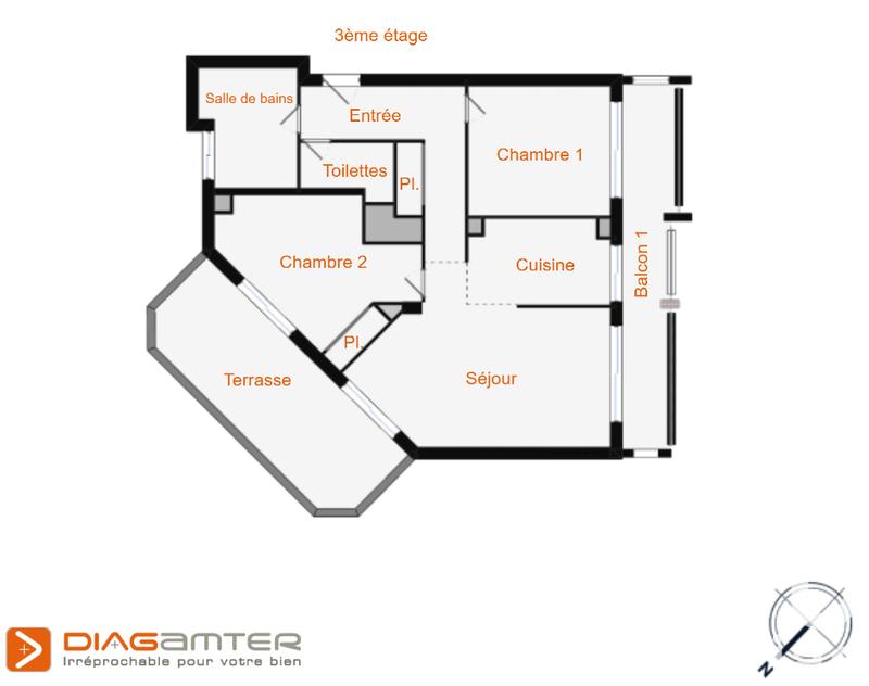 Appartement - 74 m² - 3 pièces