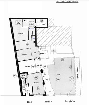 Bureau - 97 m² - 4 pièces