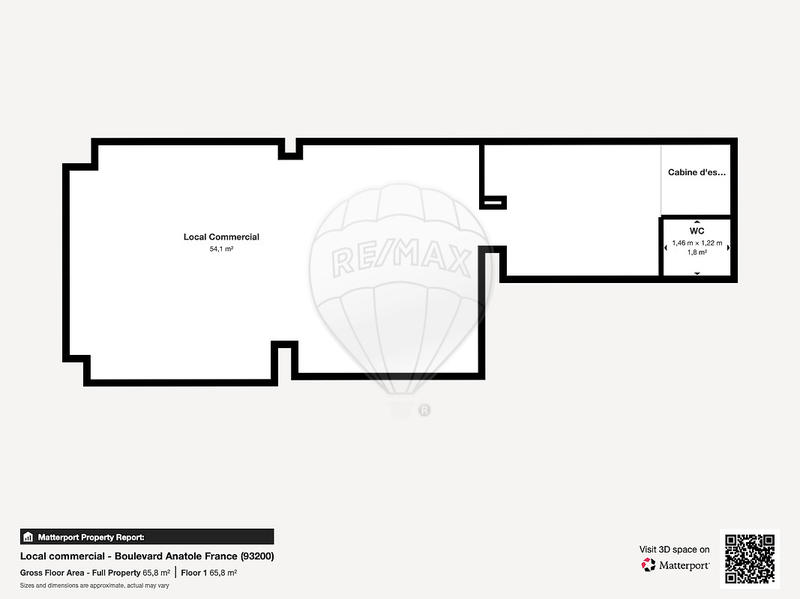 Local commercial - 58 m² - 2 pièces