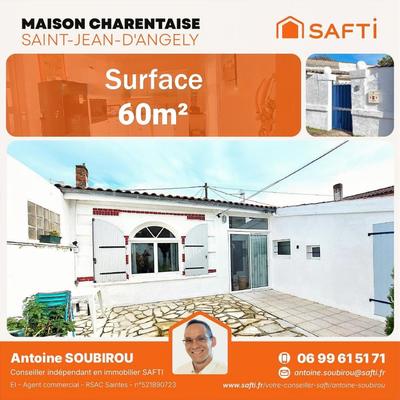 Maison - 60 m² - 3 pièces