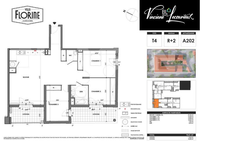 Appartement - 82 m² - 4 pièces