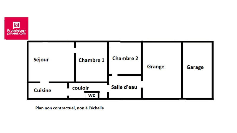 Maison - 74 m² - 3 pièces