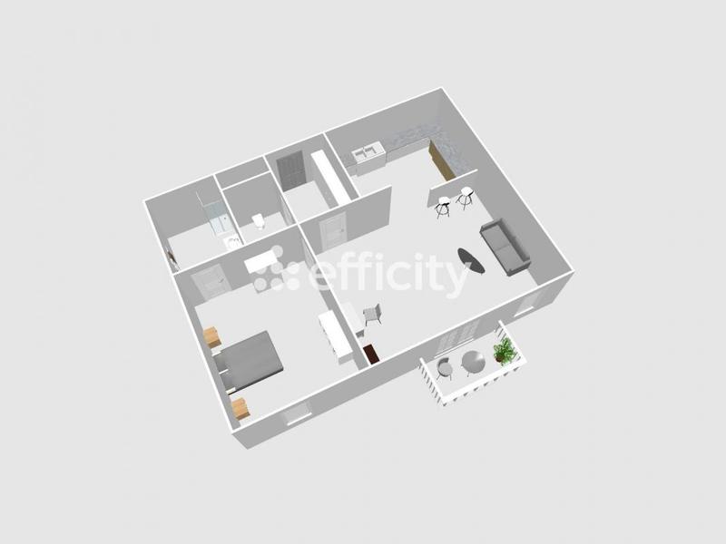 Appartement - 44 m² - 2 pièces