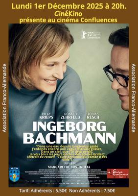 Ciné-Club CinéKino : film allemand « Ingeborg Bachmann » (2024) en Vo sous-titrée