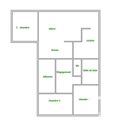 Appartement - 76 m² - 4 pièces