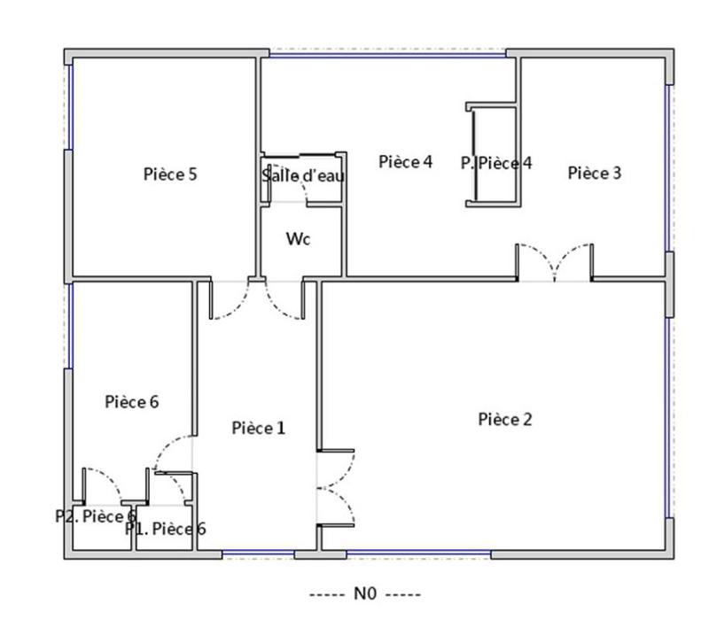 Bureau - 124 m² - 6 pièces