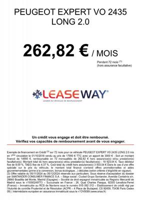 Peugeot Expert Fg Long 2.0 Bluehdi 120ch Premium Pack s&amp;S