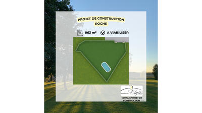 Terrain constructible - 963 m²