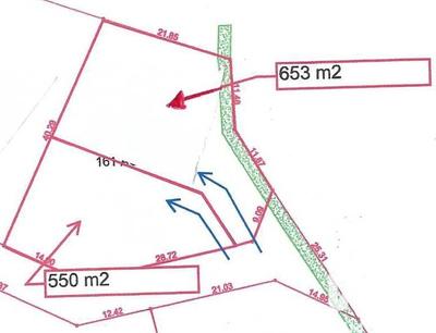 Terrain - 653 m²