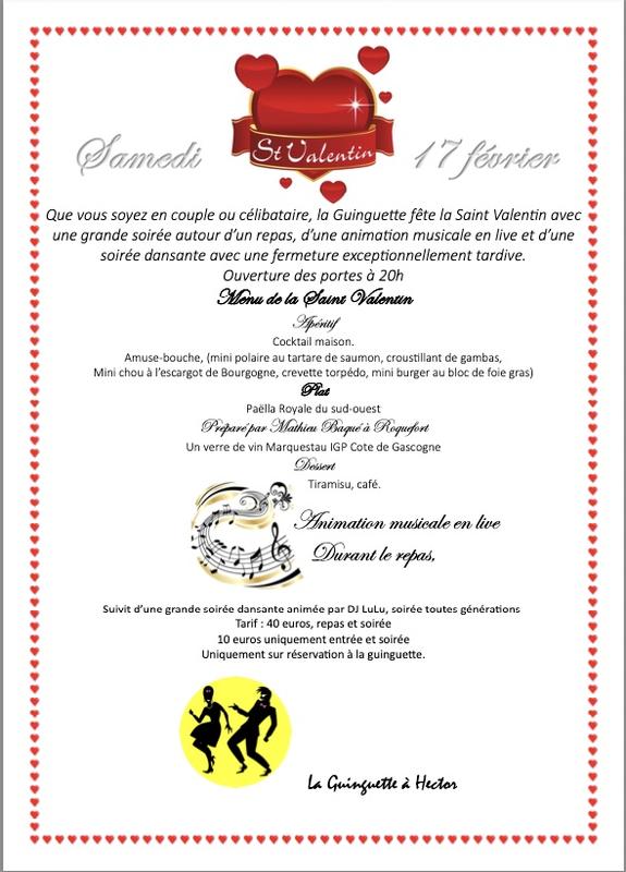 Soirée St Valentin