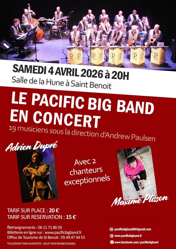 Concert Annuel du Pacific Big Band avec Adrien Dupre et Maxime Plisson
