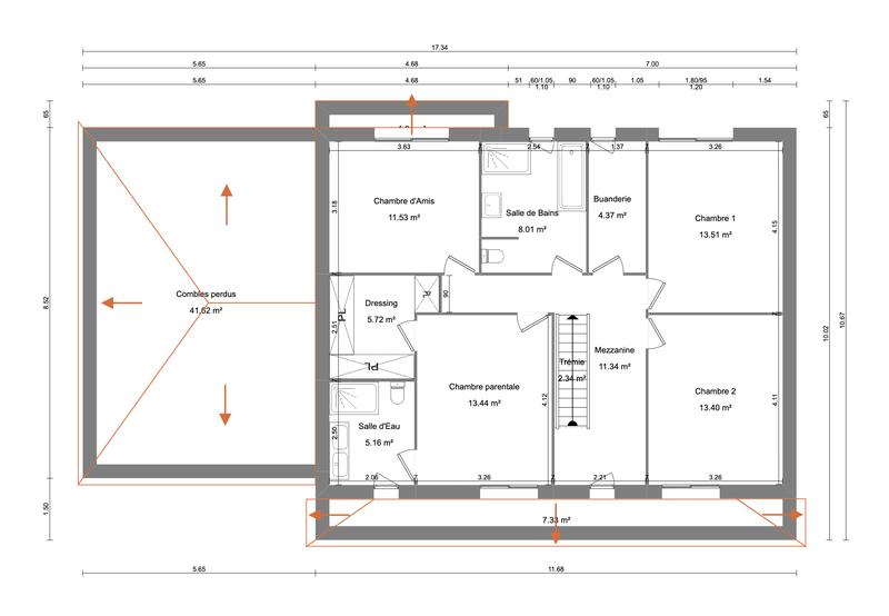 Maison - 186 m² - 3 pièces