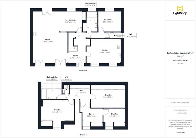 Maison - 186 m² - 7 pièces