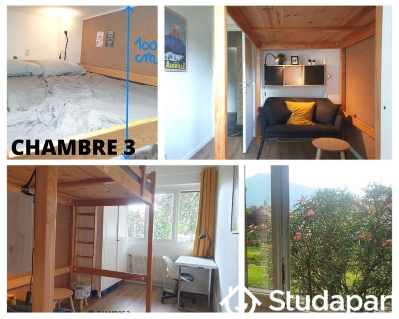 Chambre - 9 m² - 1 pièce