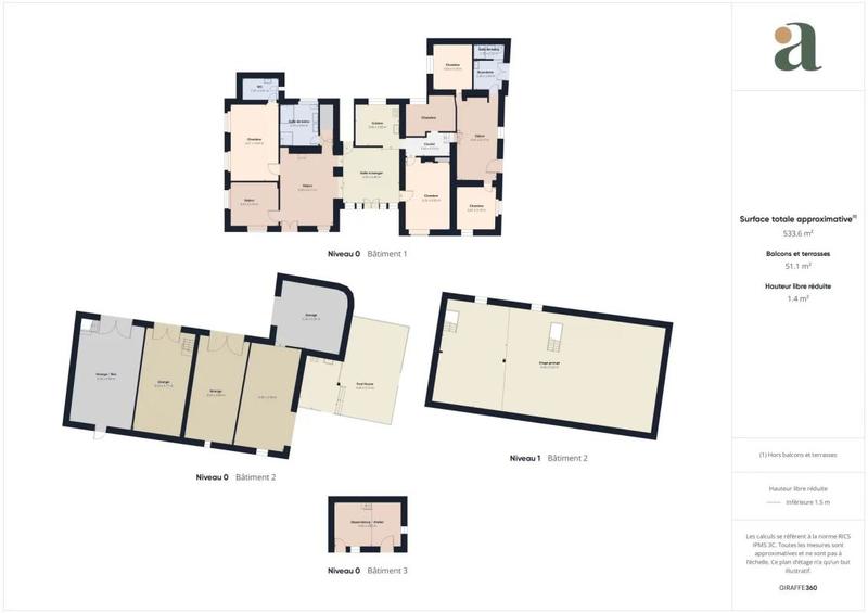 Maison ancienne - 235 m² - 8 pièces