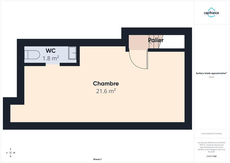 Appartement - 74 m² - 3 pièces