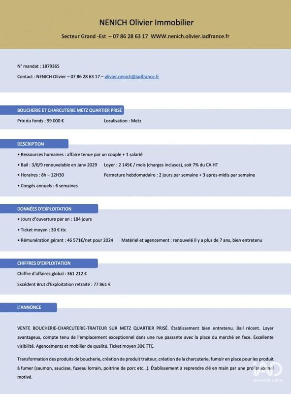 Local commercial - 160 m²