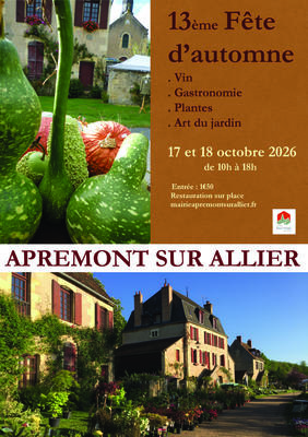 13ème Fête d'Automne : Vin, gastronomie et plantes d'automne