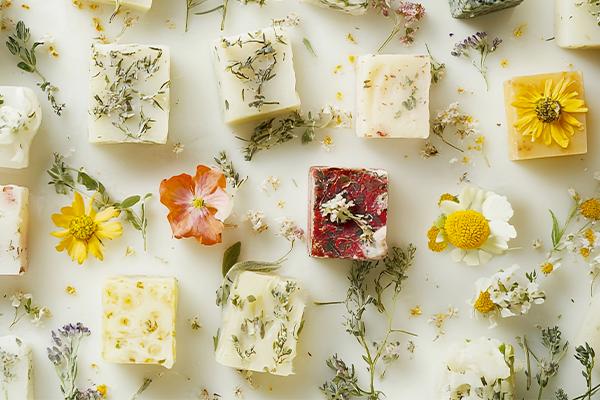 Savon aux fleurs de printemps