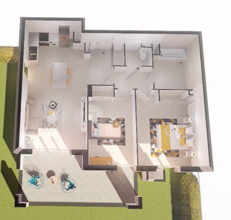 Appartement - 62 m² - 3 pièces