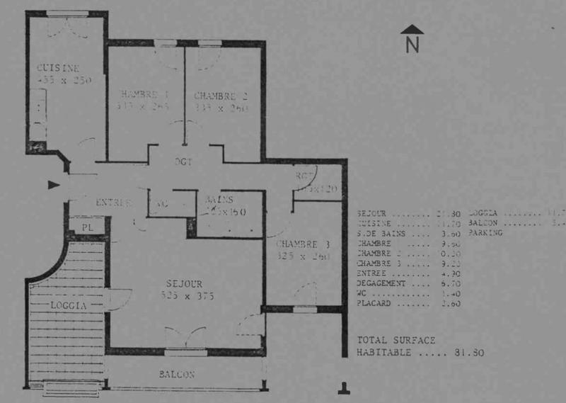 Appartement - 82 m² - 4 pièces