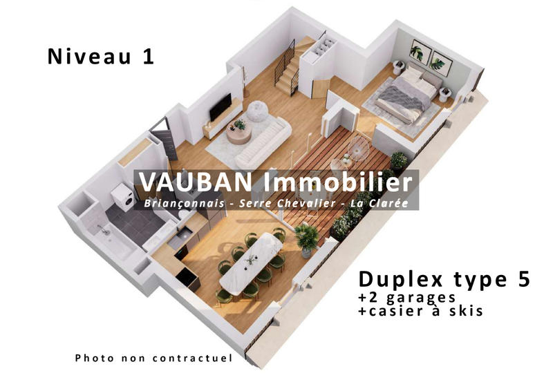 Duplex - 138 m² - 5 pièces
