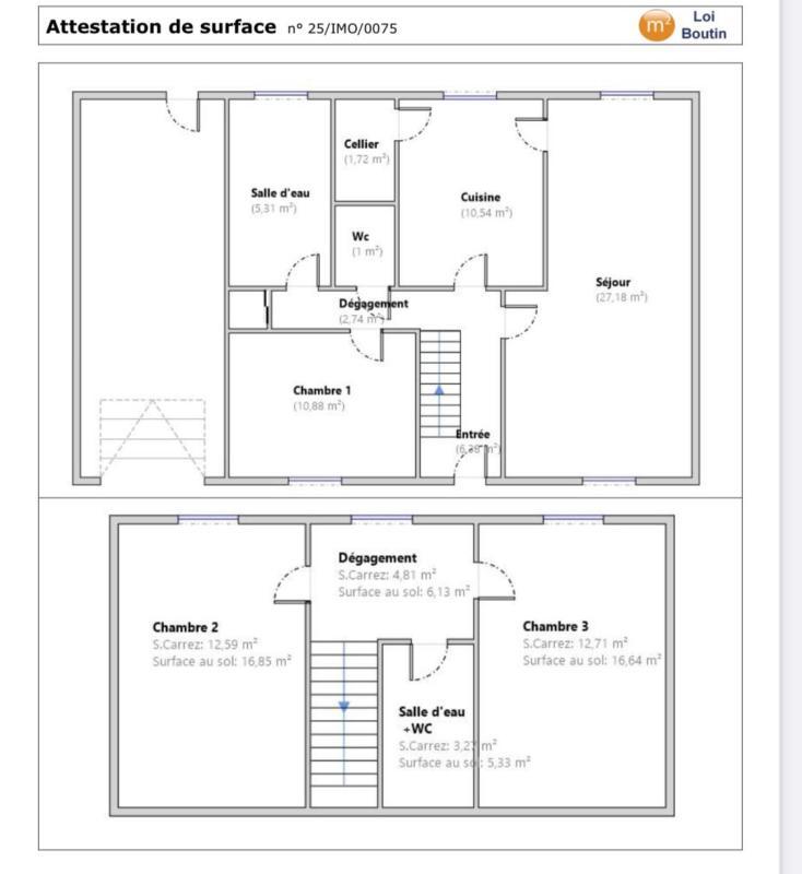 Maison - 99 m² - 4 pièces